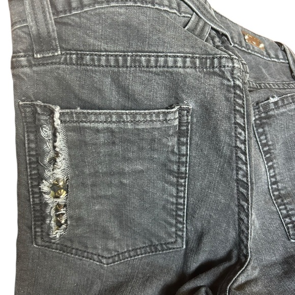 Bess X Barney’s Studded Black Skinny Ripped and Studded Jeans Ripped Back… - Picture 4 of 11